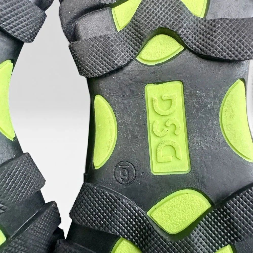 DSG Menace-Volt Unisex Kids Snow Boots 3M Thinsulate Waterproof Gray/Green 6